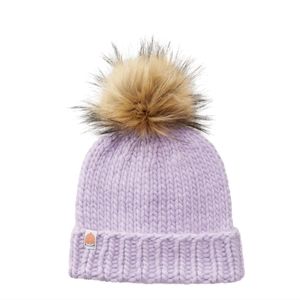 Shxt I knit Rutherford beanie in colour lilac